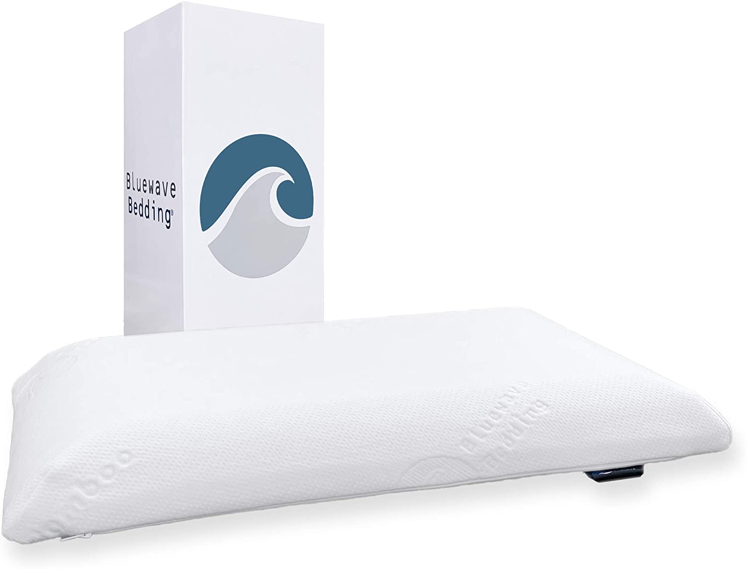 Bluewave Bedding Ultra Slim Gel Tempurpedic Memory Foam Pillow
